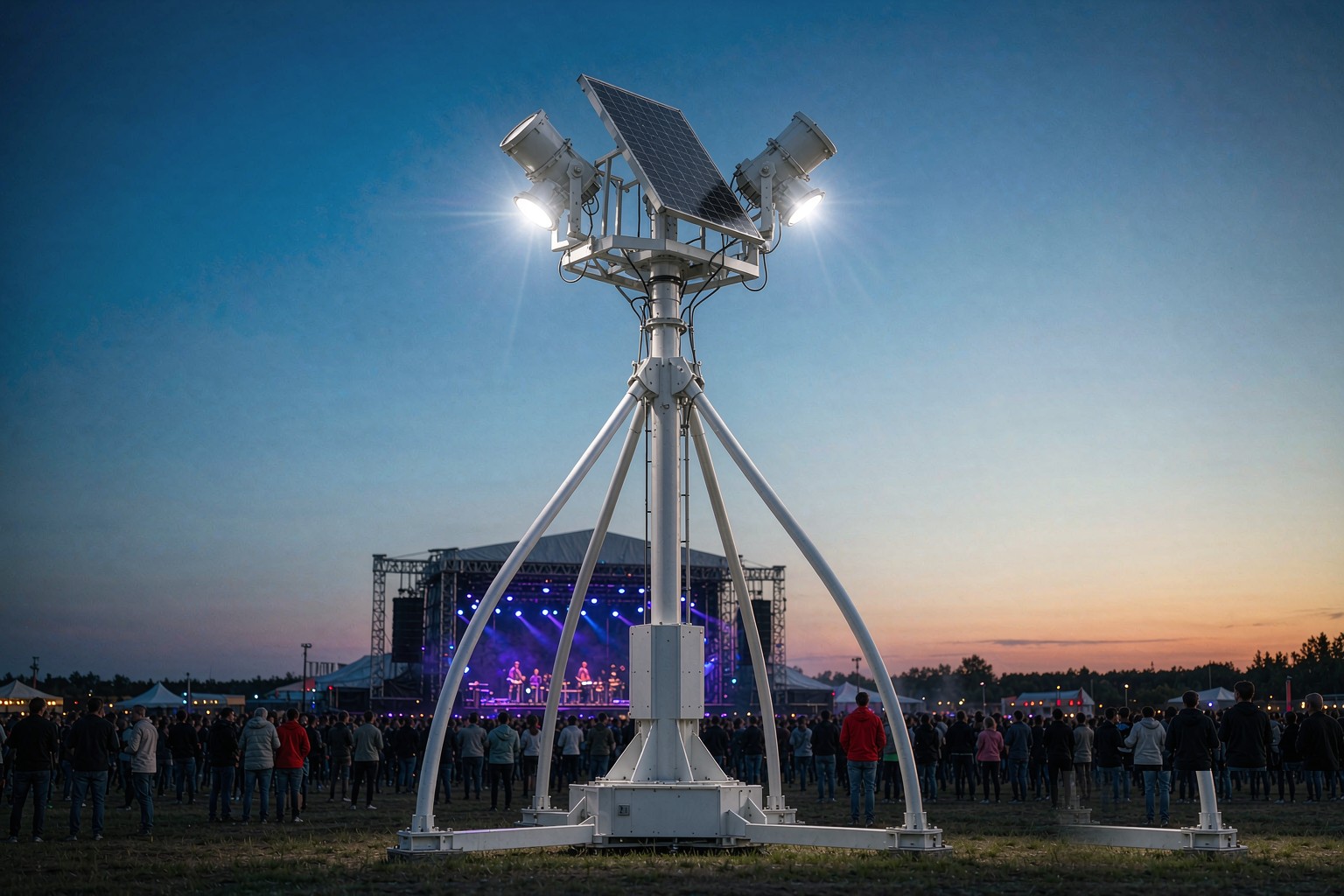 Outdoor evening event mobile solar light tower Outdoor evening event mobile solar light tower