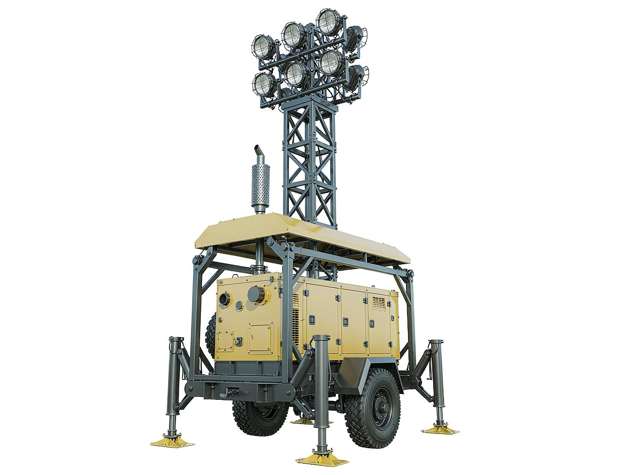 Diesel Mobile Light Tower MO-520 — Mobile Light Tower Manufacturer Diesel Mobile Light Tower MO-520 — Mobile Light Tower Manufacturer