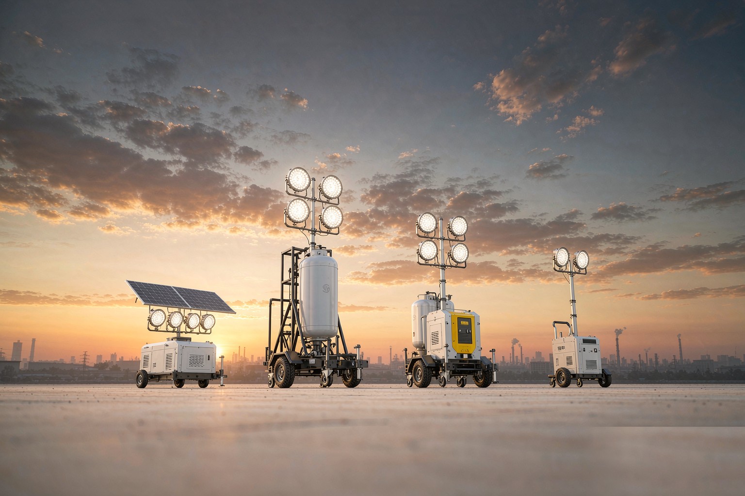 SORNNE Mobile Light Tower Product Lineup